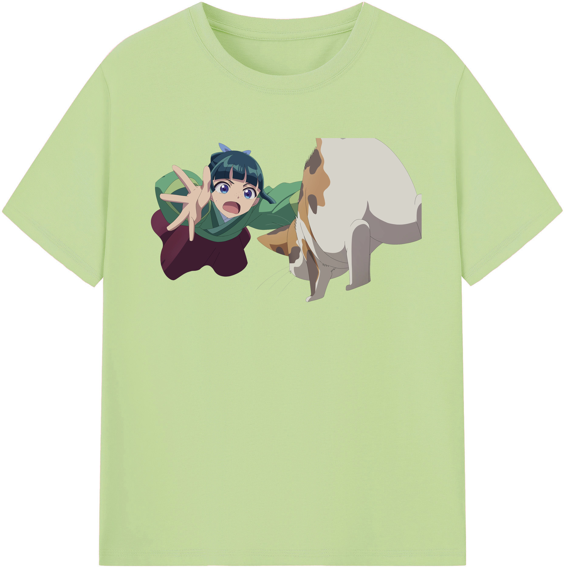 （画像用） 薬屋のひとりごと The Apothecary Diaries 綿100％半袖Tシャツ（フロントプリント）